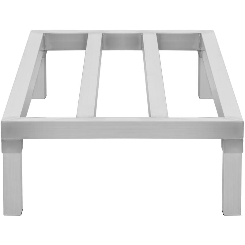 Mophorn - Support de rangement en aluminium, support de rangement commercial pour aliments au sol de 48 po x 20 po, 8 po au-dessus du sol, capacité