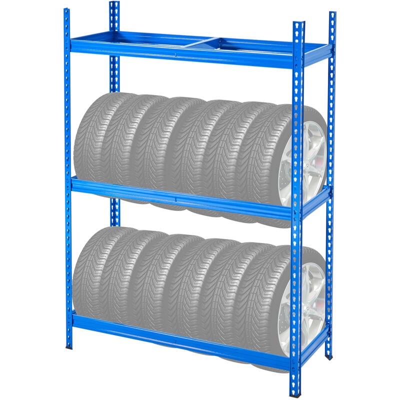 Support de rangement pour pneus , support de pneus en métal à 2 étagères pour jusqu'à 12 pneus, support spcc-sd robuste avec espacement réglable, 330