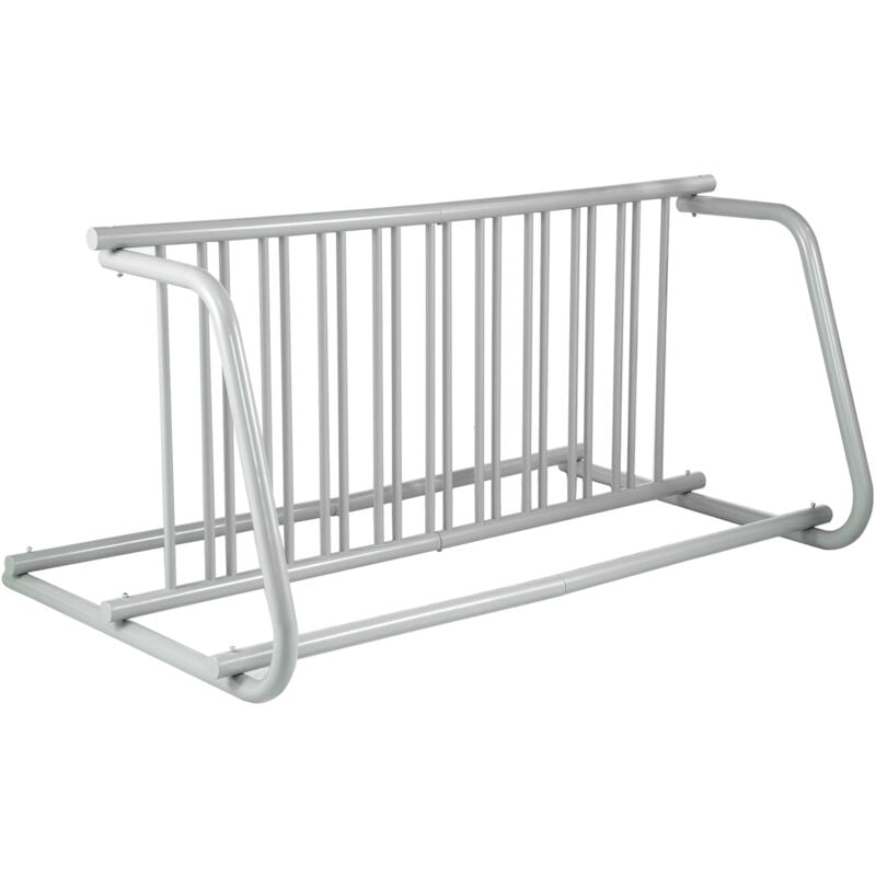 Mophorn - Support de sol pour 10 vélos support en grille tout en acier de 1,5 m, rangement double face pour garages, rues, cours, événements
