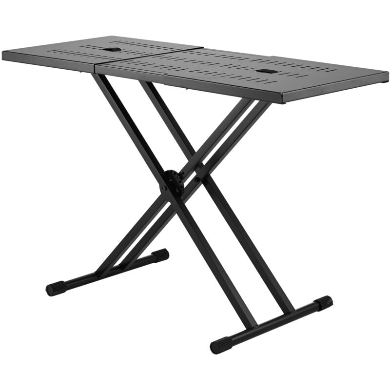Mophorn - Support de table dj (32-43) x 18 réglable pour ordinateur portable et contrôleur dj, bureau dj léger et portable avec cadre pliable