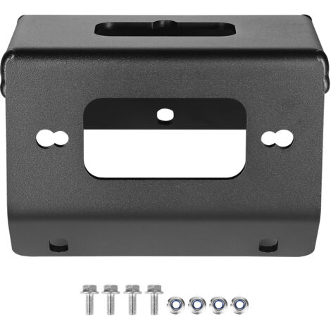 Mophorn Support de treuil pour remorque, capacité de 907 à 1633 kg, plaque de montage compatible avec les modèles Honda Foreman et Rancher Rubicon 2014-2021, avec 2 points de fixation, noire