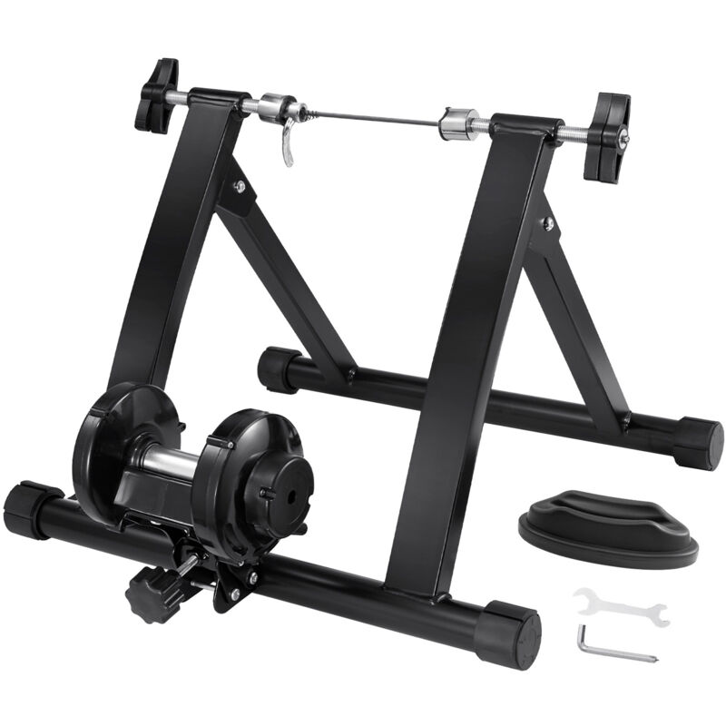 Mophorn - vevor Support deEntrainement pour Velo, Entraineur de Velo Magnetique Stationnaire pour Roues de 66-74cm, Moteur a Faible Bruit, Pliable