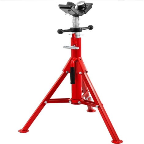 Mophorn Supporto per tubi pieghevole alto Supporto per cricchetto in acciaio con testa a V da 2 tonnellate