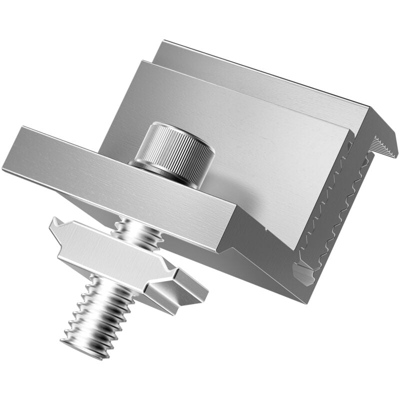 Mophorn - Supports de montage en z pour panneaux solaires, réglables de 35 à 50 mm, 40 pièces pour camping-cars et bateaux