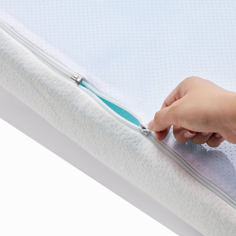 Mophorn - Surmatelas, Queen Size, rembourrage en mousse à mémoire de forme de 76,2 mm d'épaisseur, infusion de gel rafraîchissant, enveloppe lavable,