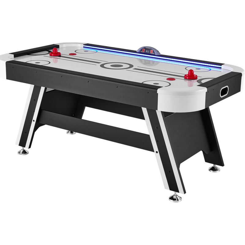 Mophorn – Table de hockey sur air 183 cm – Éclairage LED intégré – Système de score électronique – Surface PVC résistante aux rayures