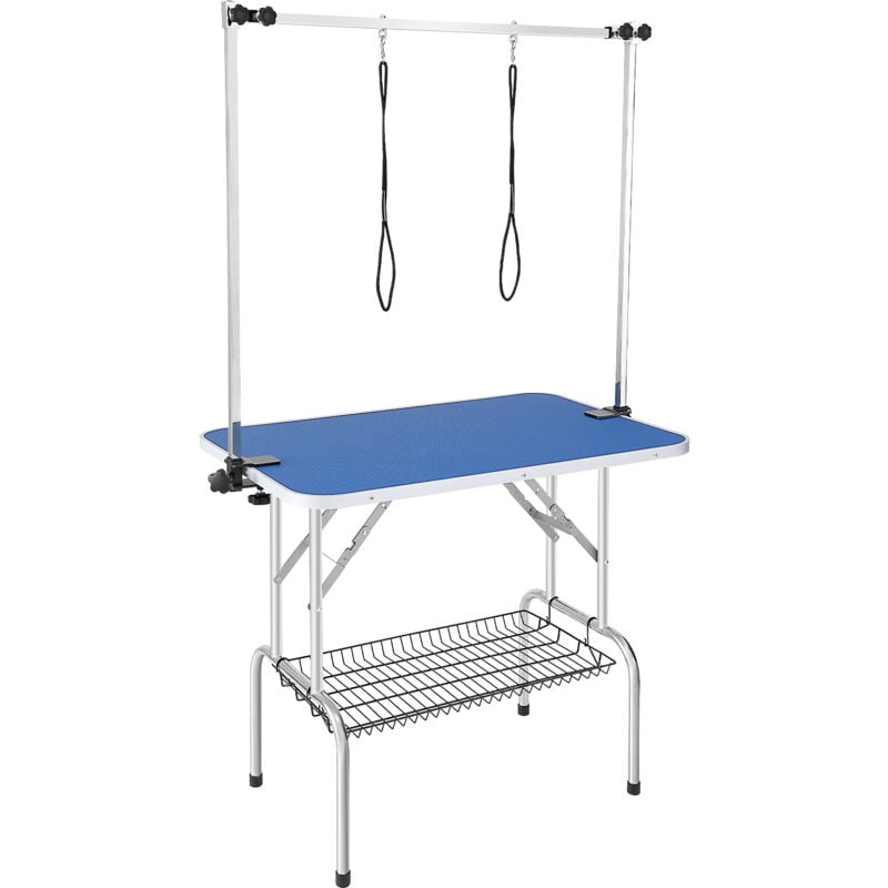 Mophorn - vevor Table de Toilettage pour Chien Animaux de Compagnie Pliable 914,4x609,6 mm Charge 149,7 kg avec 2 Potences 2 Cordes deAttache Panier