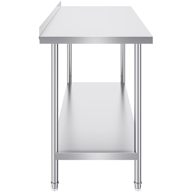 Table de Travail en Acier Inoxydable 24 x 60 x 36 Pouces, Table de Préparation des Aliments Commerciale, Hauteur Réglable, pour Restaurant, Maison et
