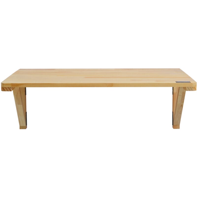 Mophorn - Table pliante murale, 31,5' x 23,62', bureau à abattant en bois, bureau flottant avec support en fer, pliable pour petits espaces, bureau à