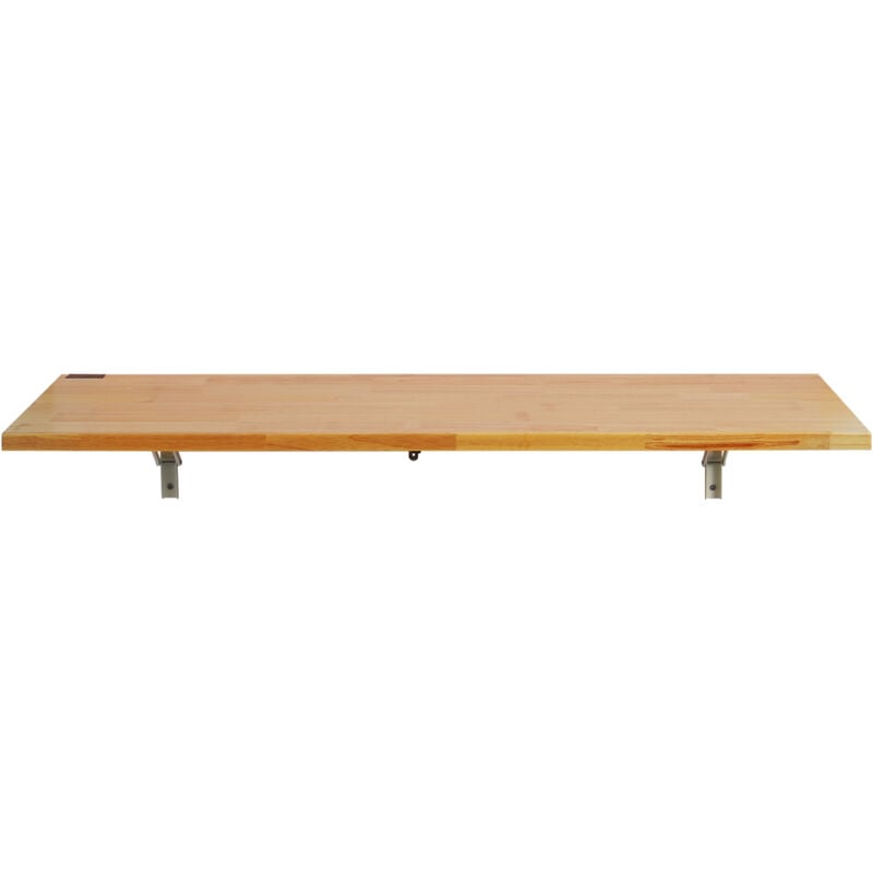 Table pliante murale , table à abattants 47,24' x 19,69', bureau flottant en bois avec support en fer, bureau rabattable pour petits espaces, bureau