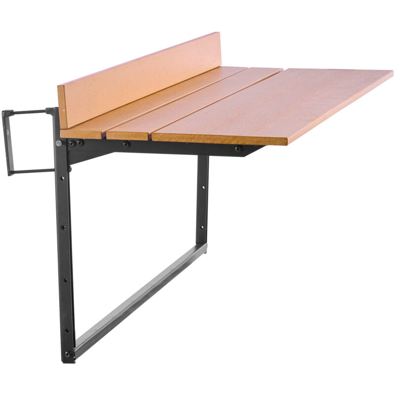 Mophorn – Table suspendue pliante pour balcon – Acier inoxydable anticorrosion – 5 niveaux de hauteur – Compatible balustrades 2,5 à 13,5 cm