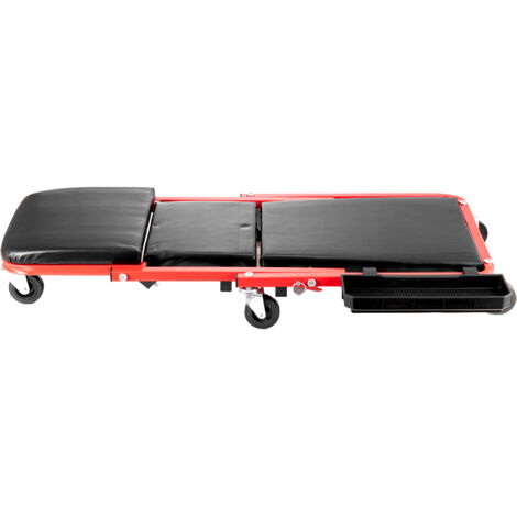 Mophorn Tabouret roulant pliable Z Garage Creeper de , 914 mm, capacité de charge de 136,1 kg