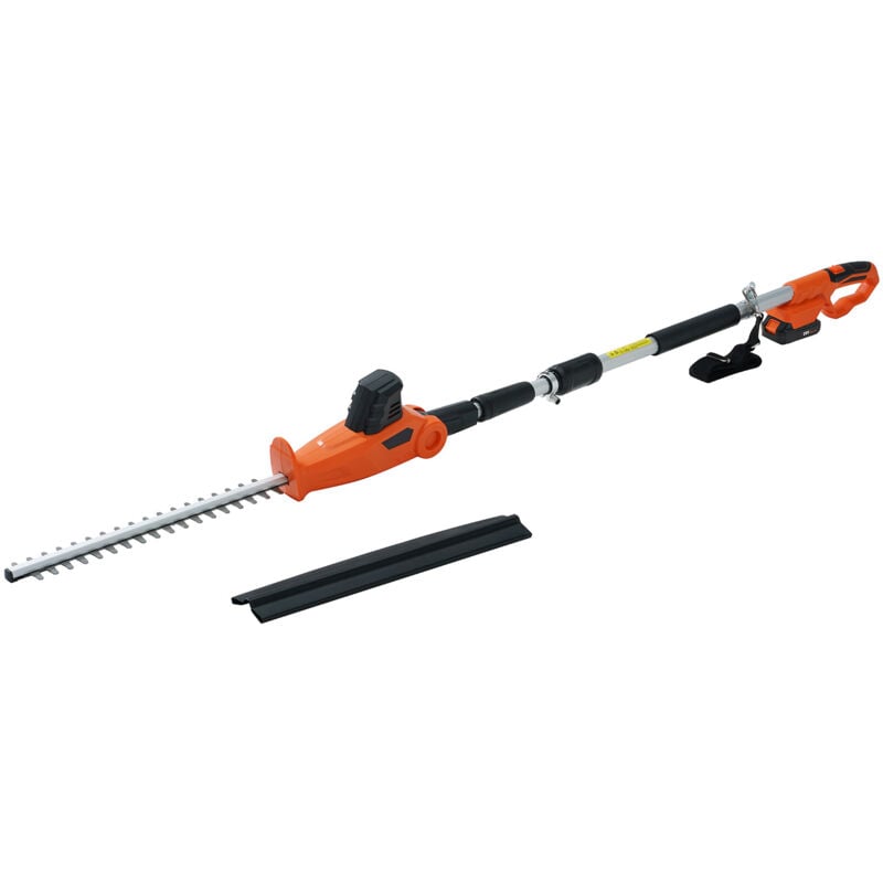 Taille-haie télescopique sans fil 20 v avec lame de 18 po, outil de jardinage puissant - Mophorn