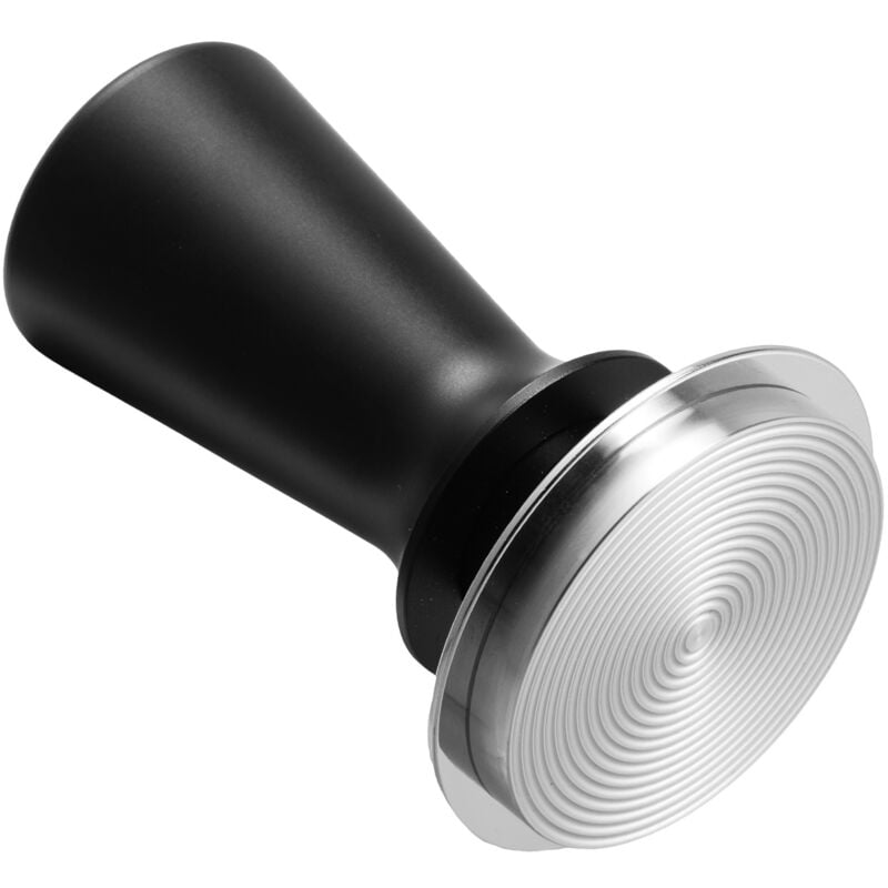 Tamper à expresso 53 mm - Outil de bourrage à café à ressort, capacité de 30 lb. Conception en acier inoxydable avec poignée antidérapante pour un