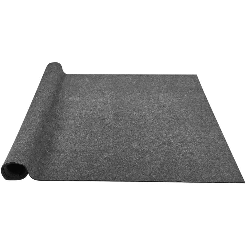 Mophorn - Tapis antidérapant, 9' x 12', 0.24' d'épaisseur. Feutre double surface gris. Surface de 10 à 11 ㎡. Confort haut de gamme sous les pieds.