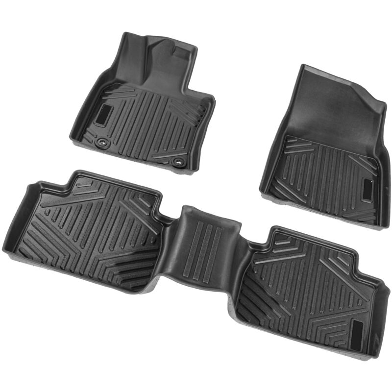 Tapis de sol pour automobile, compatibles avec Toyota Camry 2018-2024, 3 pièces pour les rangées avant et 2, tapis de véhicule en tpe sur mesure