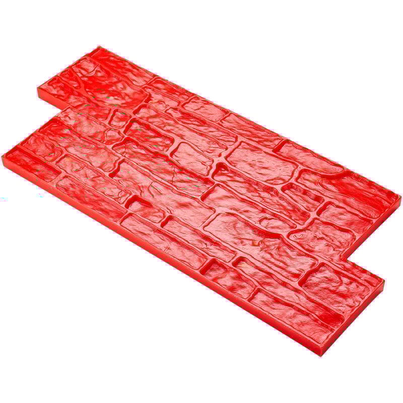 Mophorn - Tapis de tampons en béton, 71 x 30,5 x 1,5 cm, texture en polyuréthane, moule d'impression de carrelage en pierre d'ardoise sans couture