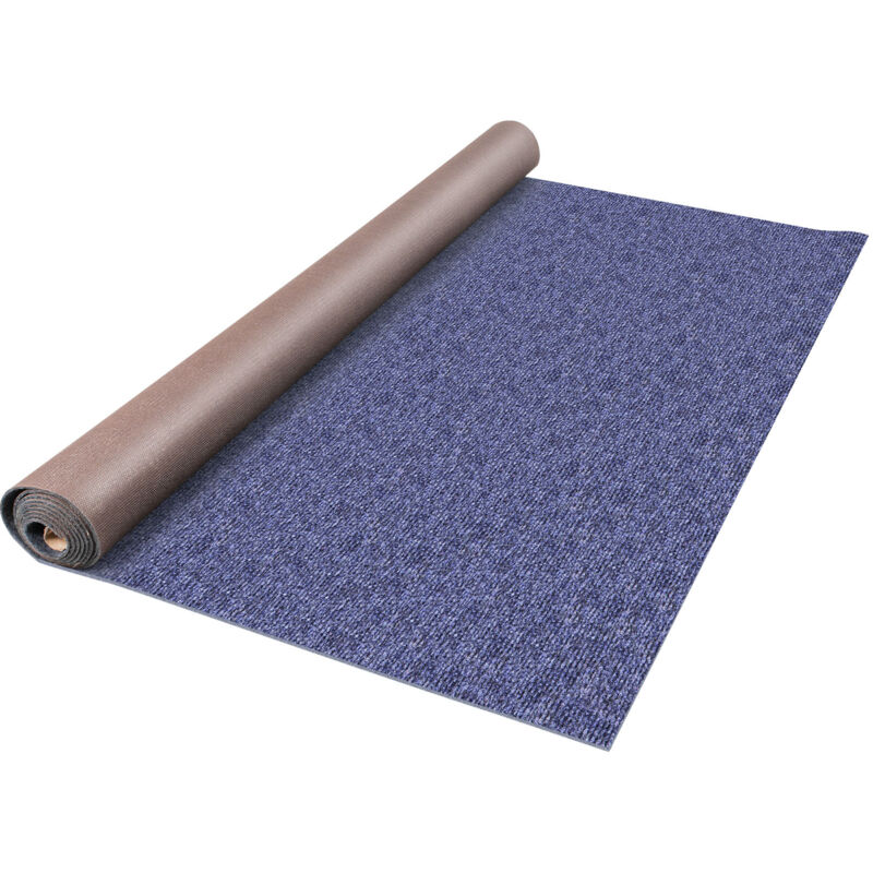 Mophorn - Tapis d'intérieur et d'extérieur 1,8 m x 11 m, imperméable, antidérapant, pour terrasse, porche, terrasse, garage, cuisine (bleu)