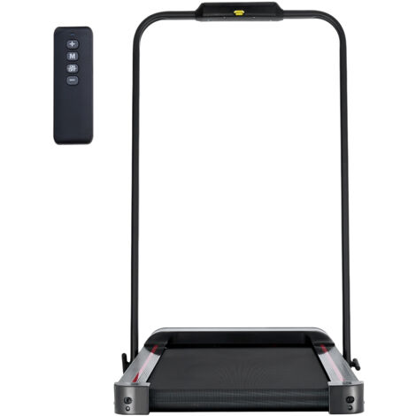 Mophorn Tappetino da passeggio - Tapis roulant pieghevole portatile 2 in 1 per casa e ufficio, capacità 265 libbre, 2,5 CV, con manubrio, telecomando, display LED, modalità di velocità regolabili