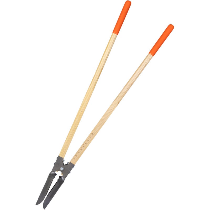 Mophorn - Tarière manuelle robuste avec lame en métal et marquages ​​gradués, manche en bois pour le jardinage et les travaux de jardinage, 57,5