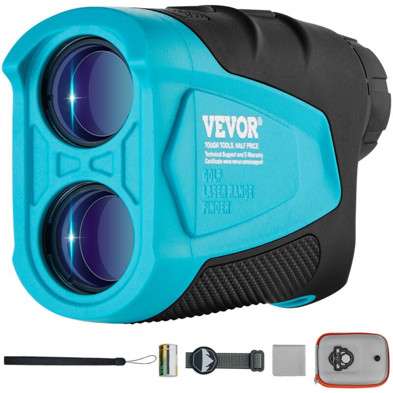Vevor Telemetre Chasse/Golf 819 metres Telemetre Laser Precision ±1 m Grossissement 6X Viseur 22 mm avec Support Magnetique Compensation de Pente