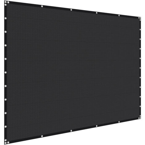 Mophorn Telo Ombreggiante Quadrato 305 x 305 cm con Protezione Solare, Realizzato in HDPE, Dotato di Occhielli in Acciaio Inox, Ideale per Esterni come Patio, Giardino e Cortile, Colore Nero