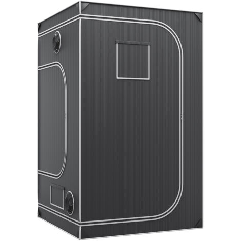 Mophorn Tenda da coltivazione 4x4, 48'' x 48'' x 80'', tenda per coltivazione idroponica in Mylar 2000D altamente riflettente con finestra di osservazione, borsa per attrezzi e vassoio per pavimento