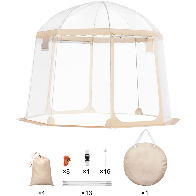 Mophorn - Tente de sport–4 à 8 personnes,abri pop-up instantané,pod résistant aux intempéries avec vue dégagée,abri climatique pour football,football