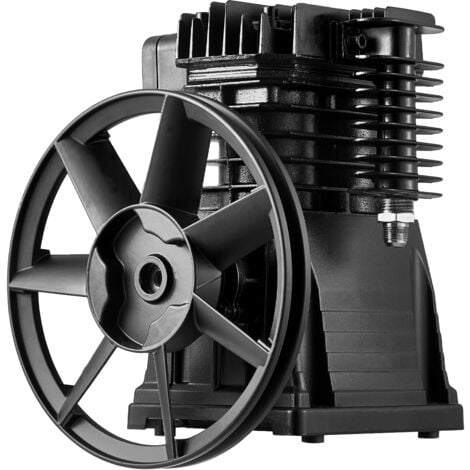Mophorn Tête de pompe du compresseur d'air , 3HP 5.8cfm @ 90psi, bid-cylindre lubrifié à l'huile, max. Pression 116 psi, remplacement en aluminium à un étage pour le compresseur d'air