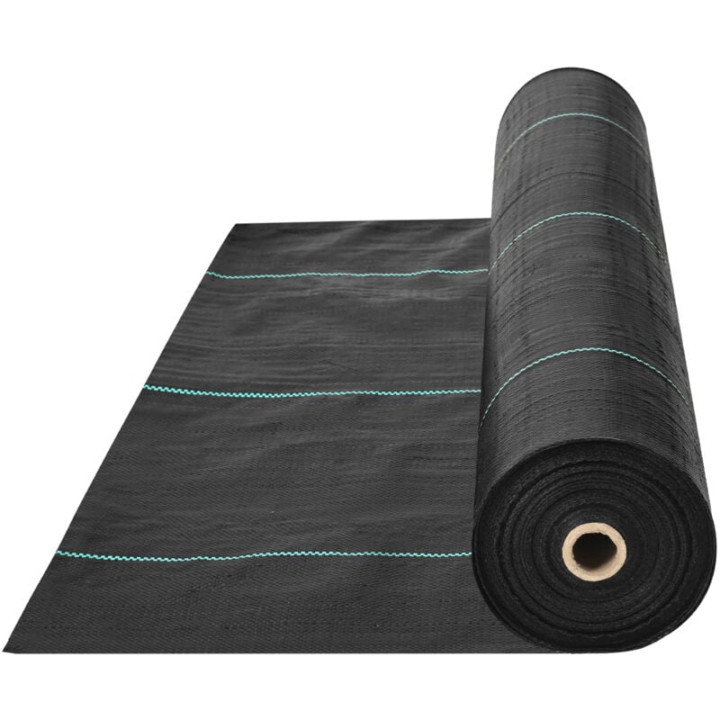 Mophorn - vevor Toile de Paillage Anti-Mauvaises Herbes 2x100,6 m Geotextile Tisse Anti Repousse Herbe Sous Gravier 108 g/m² Toile pp Permeable