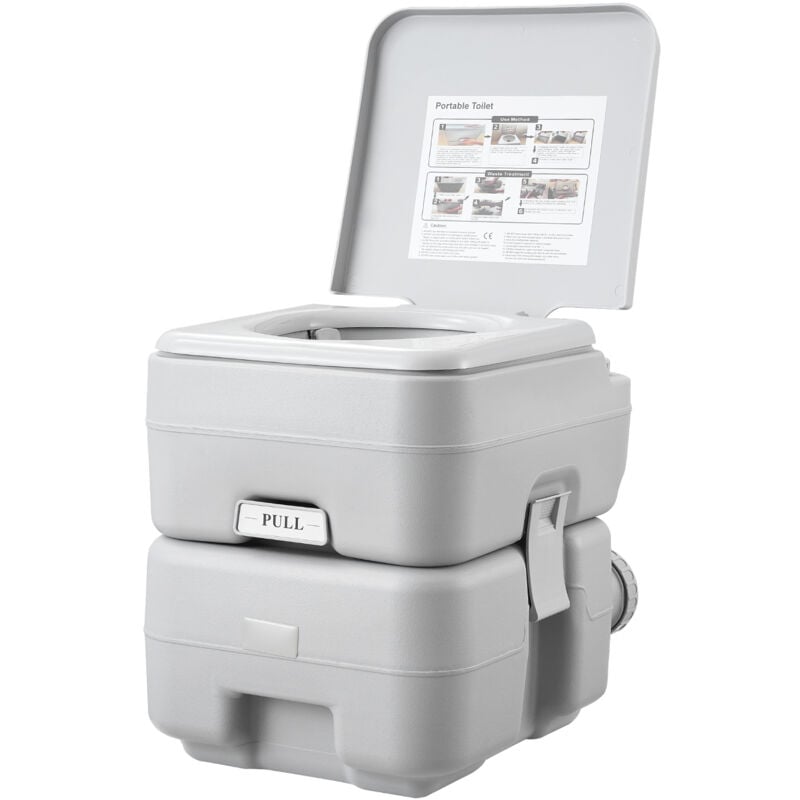 Mophorn - Toilettes portables pour camping, réservoir à déchets de 5,3 gallons et réservoir de chasse d'eau de 3,2 gallons, commode à chasse d'eau