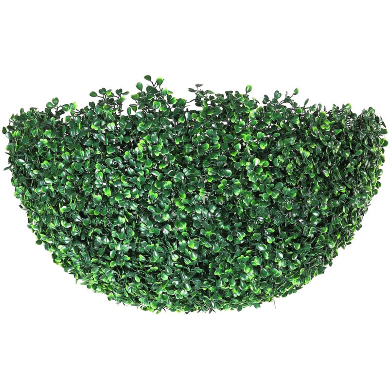 Mophorn - Topiaires en buis artificiel , 24 po de haut (2 pièces), fausses plantes en forme de boule, boules décoratives vertes toute l'année pour