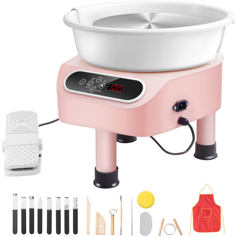 Mophorn - Tour de potier, Machine de formage de poterie de 11 pouces. Roue électrique de 450 w pour poterie avec pédale et écran tactile lcd. Roue en