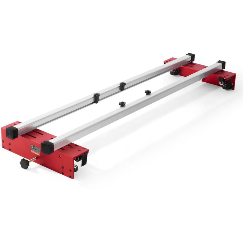 Mophorn Traîneau de toupie, 60 pouces, gabarit d'aplatissement de dalle portable pour le travail du bois à faire soi-même, raboteuse à bois réglable,