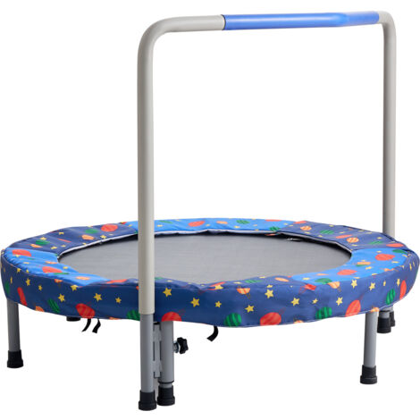 Mophorn Trampolín para niños de 36", trampolín para interiores y exteriores de 3 pies, mini trampolín plegable con asa, trampolín rebotador para niños pequeños