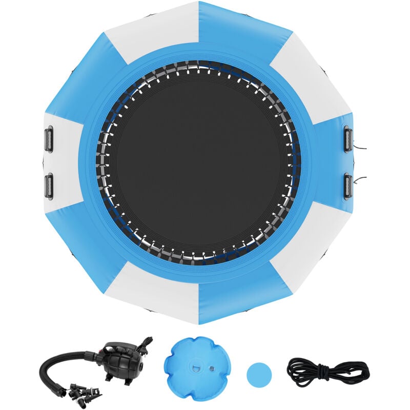 Trampoline aquatique gonflable de 10 pieds - Rebondissez et profitez de la piscine ou du lac. Ce jouet passionnant offre une expérience aquatique