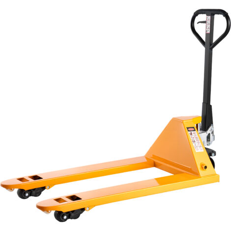 Mophorn Transpaleta Manual con Horquillas de 1220 x 685 mm para Manejo de Materiales, Capacidad de Carga de 2,5 T, Altura de Elevación de 85-180 mm, Adecuada para Almacenes, Supermercados y Fábricas