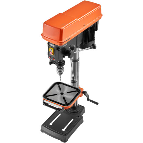 Mophorn Trapano a Colonna da Banco 305 mm, 550 W di Potenza, Piano di Lavoro Regolabile, con Laser e Luce LED, Velocità Regolabile, Ideale per Lavorazione del Legno