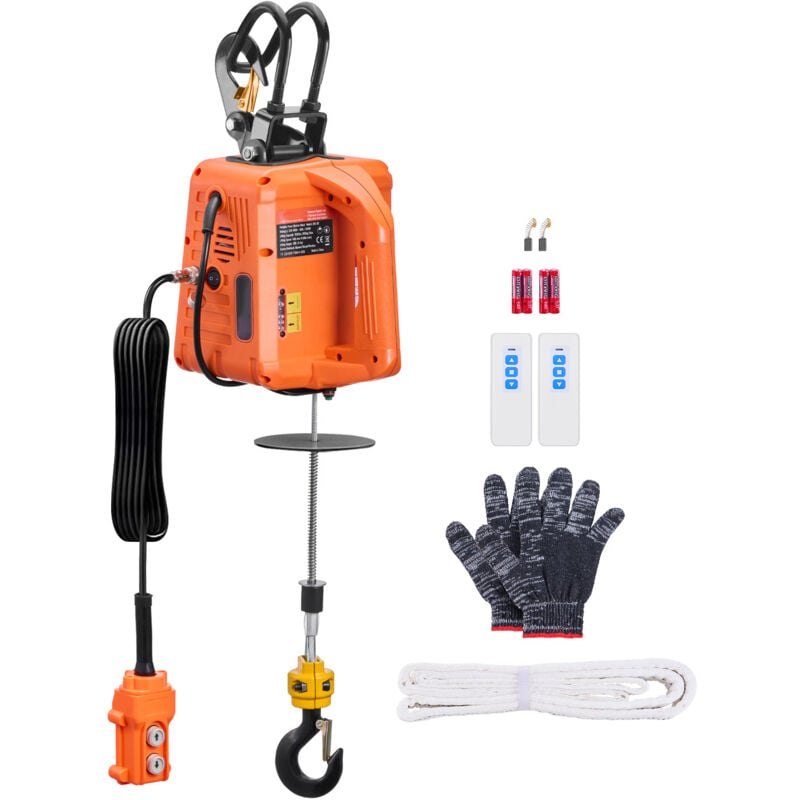 Mophorn - Treuil électrique 3 en 1, capacité de 1 100 lb, treuil électrique portatif de 1 500 w. Avec une hauteur de levage de 30 pi et une vitesse
