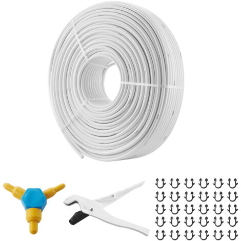 Mophorn Tubo PEXALPEX de de 984 pies, tubo compuesto de aluminio y plástico de 5/8" de diámetro, barrera de oxígeno, calefacción por suelo radiante, espesor de 0,08", capa interna de aluminio, tubo PE