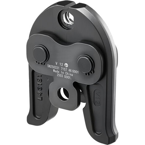 Mophorn V12 Pressbacke, 12 mm Crimpbacke für V-Typ Edelstahlrohre, aus robustem Stahl gefertigt, kompatibel mit gängigen Crimpwerkzeugen, geeignet für Heizungs-, Gas- und Strahlungsrohrsysteme