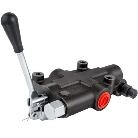 Mophorn Válvula de control direccional hidráulica 1 carrete, válvula de carrete hidráulica 21 GPM 3625 PSI, válvula direccional hidráulica, válvula de retención/descarga, para tractores, cargadores
