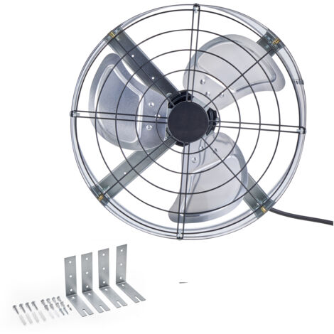 Mophorn Ventilateur d'extraction de grenier de 15 pouces, montage sur pignon, 1 300 pi³/min, avec thermostat réglable et grille, pour toit silencieux, ventilation de garage et d'atelier