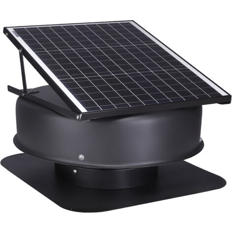 Mophorn Ventilateur solaire pour toit 42 W avec thermostat intelligent, télécommande, débit d'air de 2800 CFM, moteur à courant continu intégré pour ventilation et refroidissement des greniers