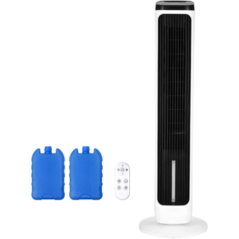 Mophorn Ventilatore a torre con velocità regolabili, funzionamento silenzioso, oscillazione di 70°, funzione timer e telecomando per uso interno in camere da letto, uffici e case.