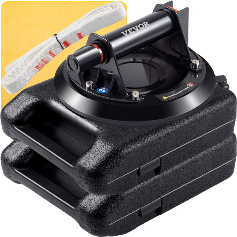 Vevor Ventouse de Levage 20,3 cm Ventouse Vitrier sous Vide avec Poignee 85-100 kg Ventouse Professionnelle Soulever des Objets a Surface Plate &
