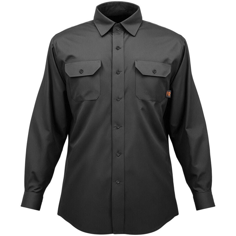 Mophorn - Veste de soudage ignifuge, taille l – Veste de sécurité en coton fr 7 oz, lavable en machine, résistante à la chaleur, avec col, poignets