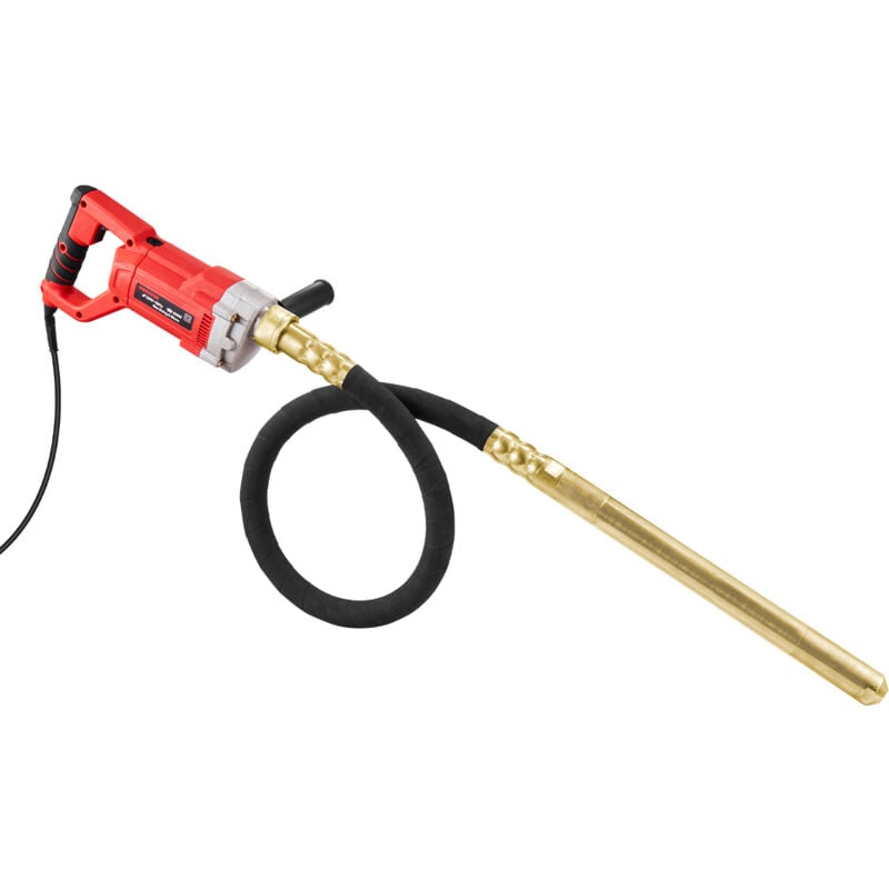 Mophorn vibrateur à béton portatif 800 W, 4000 tr/min, tige de 1,5 m, outil pour éliminer les bulles d'air et mélanger le béton