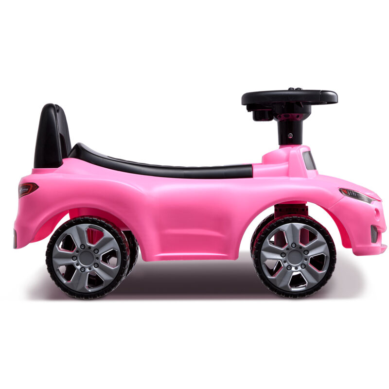 Voiture à pousser rose pour tout-petits - Idéale pour les enfants de 1 à 3 ans,Idéal pour aider les tout-petits à développer leur équilibre et leur
