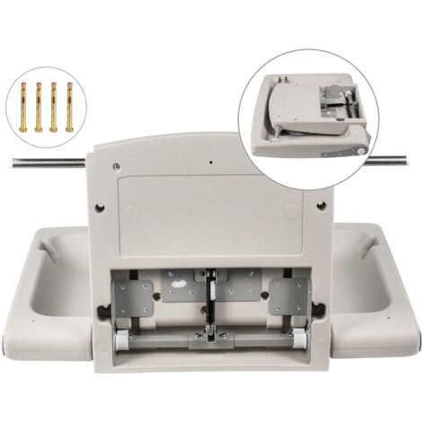 Mophorn Wall-mounted Baby Diaper Changing Station Vertical Fold Down Changing Table, Horizontal Baby Changing Table